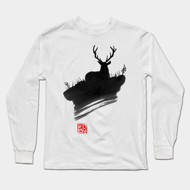 deer Long Sleeve T-Shirt by pechane